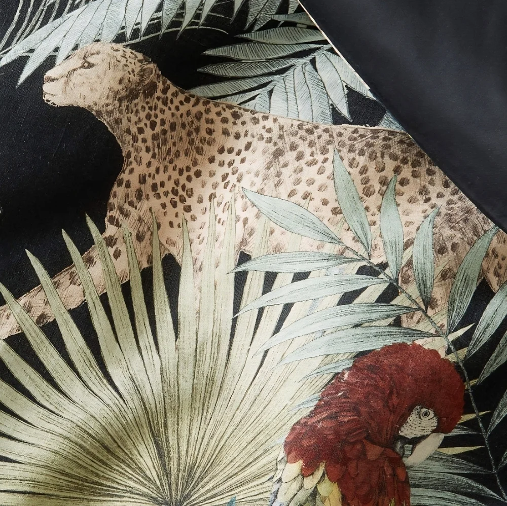 ❤️BUY 2 GET 1 FREE DEAL Palm Grove Linen King Pillow Shams Set of 2